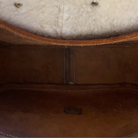 Vintage Tooled Leather Horse Saddle Shoulder Bag - Picture 10 of 13